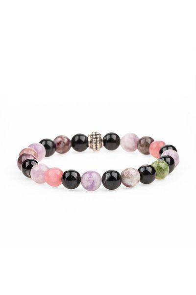 Zeynep Büyükbay 8mm Sphere Cut Natural Stone Tourmaline Bracelet