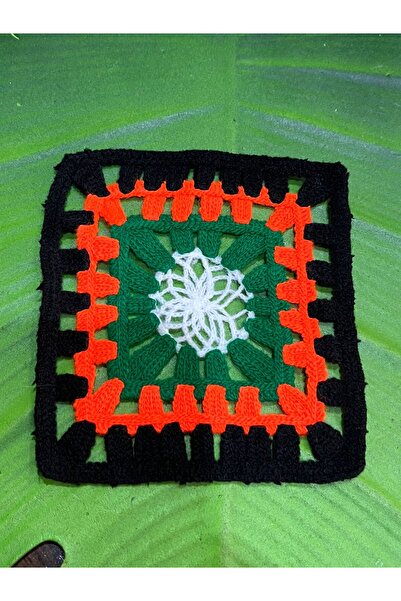 Gönülden Tasarım 13x13 cm Tricotaj Portocaliu - Motiv Aplicație Îmbrăcăminte ...