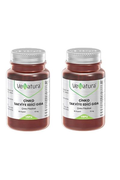 VeNatura 15mg 60 Capsules Zinc Picolinate - 2 Pieces