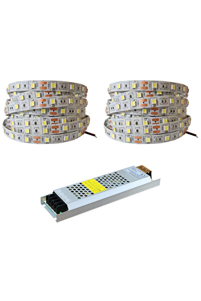 AmberLED 4040 Yeni Nesil Şerit Led 10 Metre Günışığı + 10 Amper 120w Led Trafo
