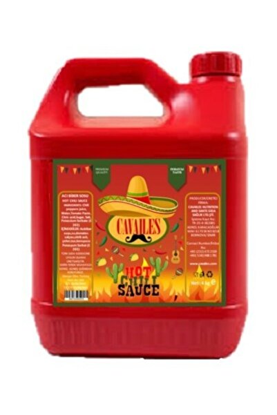 Cavailes The Cavaliers Hot Chili Acıbiber Sosu (4 KG)