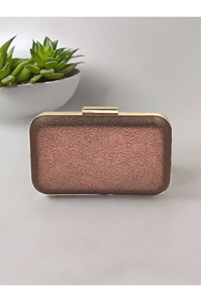 Biçanta Geantă de seară din cupru cu model de cristal - portofoliu de logodnă...