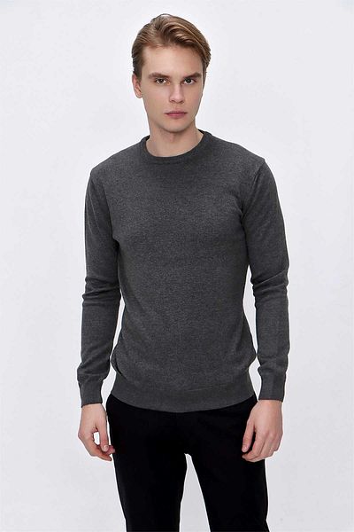 Morven Πλεκτό πουλόβερ Basic Dynamic Fit Relaxed Cut Crew Neck