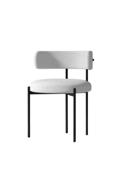 HAMAN Perisa Serisi Metal Gövde Silinebilir Leke Tutmaz Mutfak Sandalyeleri 1...