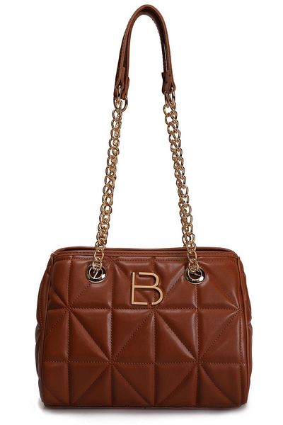 Lucky Bees Gesteppte gemusterte Hand- und Schultertasche für Damen