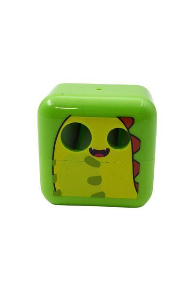 Adel Green Double Chamber Cubies Dino Pencil Sharpener - 16360