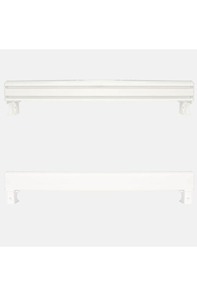 Perdejim Cornișă decorativă cremă pentru perdele - Cornișă decorativă din aluminiu 225 cm