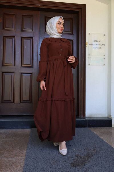 W WARGA Baby Collar Ruffle Dress