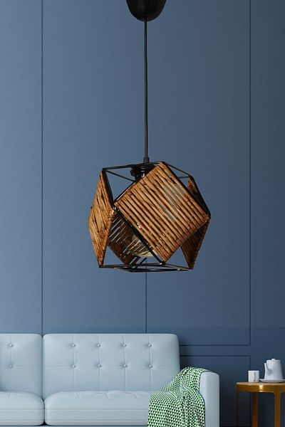 Hmydesign Lock Single Pendant Lamp Antique Black