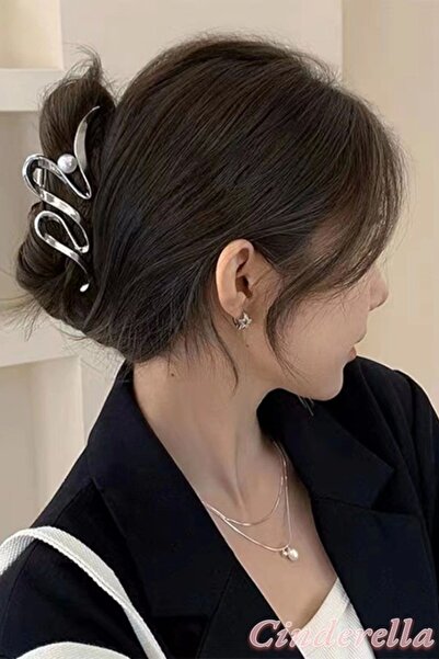 Cinderella Închizătoare de dimensiuni mari, cu detalii de perle, de culoare a...