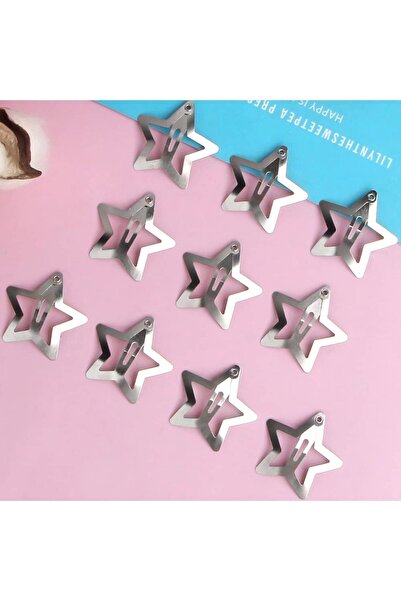 Cinderella 20 τμχ Ασημένια πόρπη με αστέρια - Y2k Star Star Star Buckle