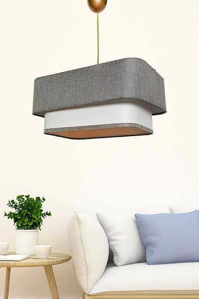 Hmydesign Varianza Single Pendant Lamp Gray White Mdrn-45