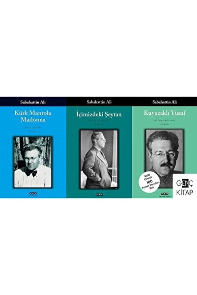 Yapı Kredi Yayınları Sabahattin Ali 3 Kitap Set Kürk Mantolu Madonna - Içimiz...