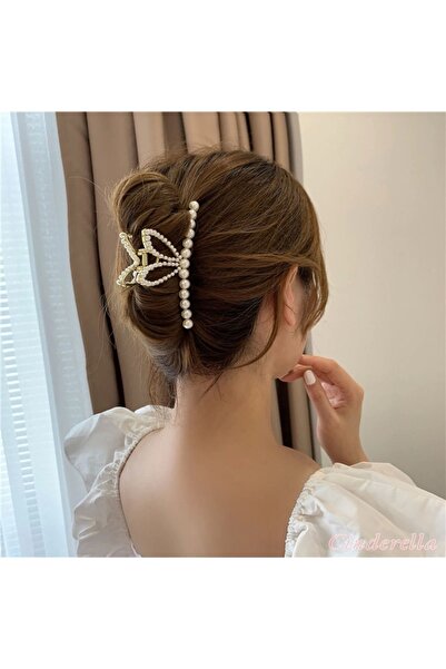 Cinderella Încuietoare metalică cu urechi de iepure cu perle și piatră pentru...