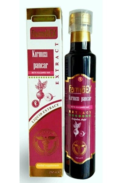 Ankara Baharat Kırmızı Pancar Sıvı Ekstresi Ekstraktı Farmaex - 250 ml