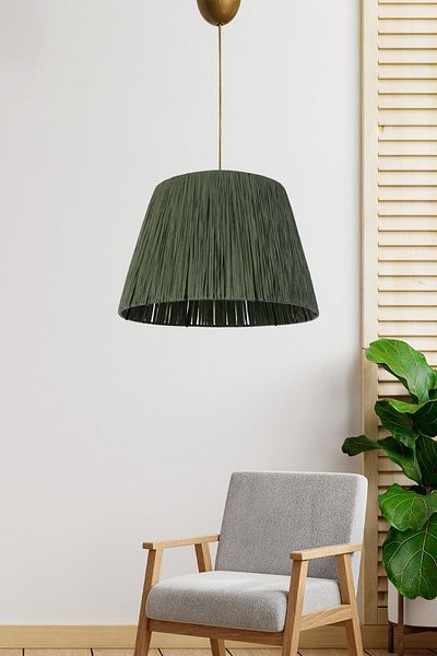 Hmydesign Gaufres Pendant Lamp Chandelier Khaki Green