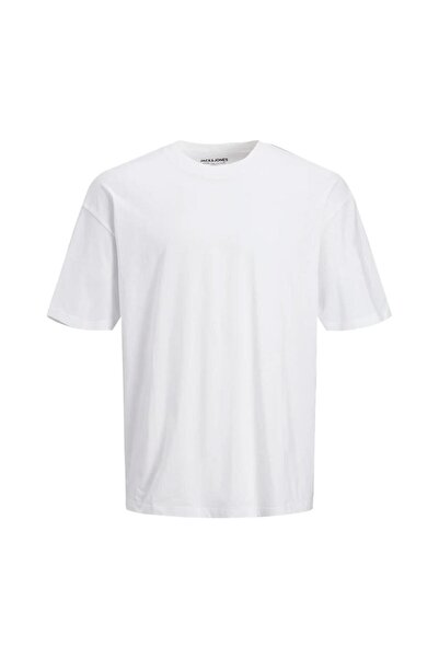 Jack & Jones 12253993 Jorgrand Oversize Tee - SS Crew Neck, White and Black