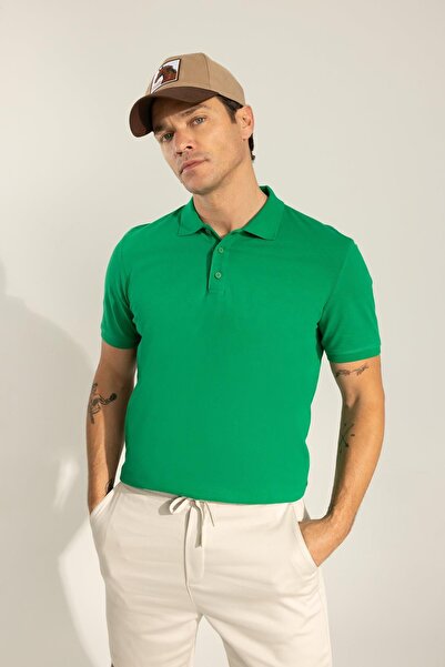 DeFacto Μπλουζάκι πόλο με κοντό μανίκι κανονική εφαρμογή - 100% βαμβάκι M7676az23sp