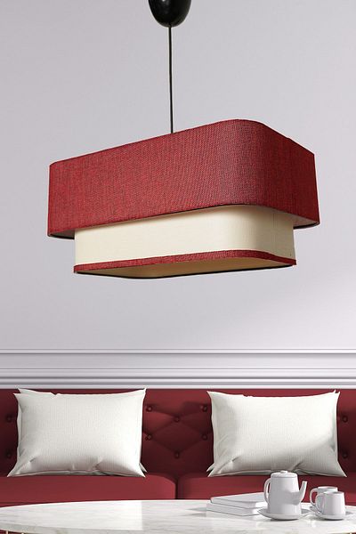 Hmydesign Varianza Single Pendant Lamp Red Cream Mdrn-45