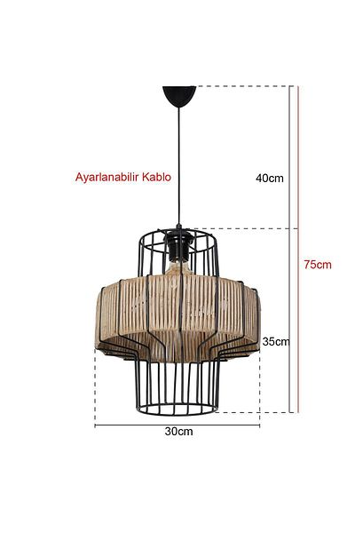 Hmydesign Flaner Handmade Pendant Chandelier Natural