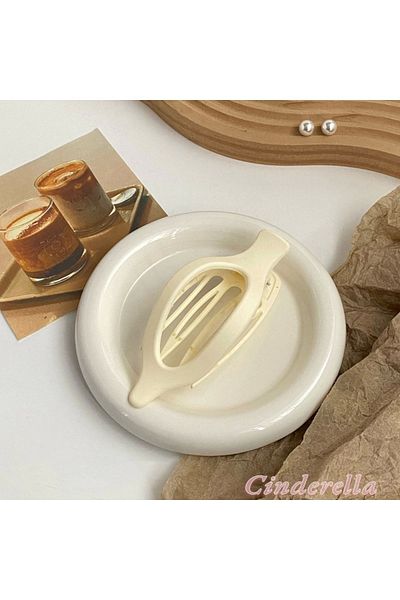 Cinderella Γυναικείο κότσο μαλλιών σε γαλλικό στυλ Fish Tail - Cream Kavsa Clip Clip Scrunchy, ισχυρή συγκράτηση