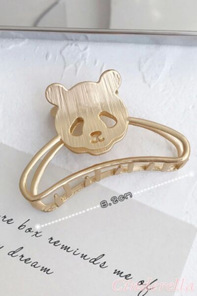 Cinderella Cute Panda Model Femei Cataramă din metal auriu - Agrafă de lux de...