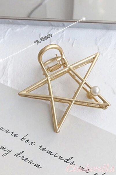 Cinderella Star Model Pearl - Agrafă de lux pentru femei, de lungime medie, s...