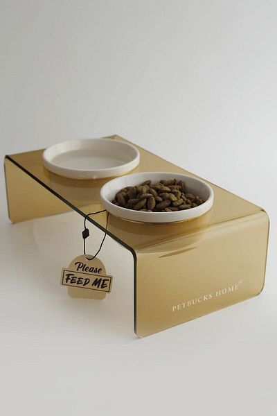 Petbucks Pet Accessories Cat And Dog Decorative Ceramic Food & Water Bowl