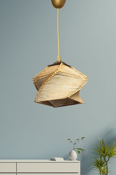 Hmydesign Stylo Handmade Single Pendant Lamp Natural Hnmd-42