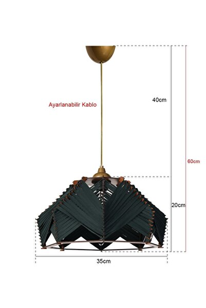 Hmydesign Chaos Handmade Sarkıt Avize Zümrüt Yeşil