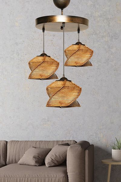 Hmydesign Sement 3-Piece Chandelier Antique Hnmd-42