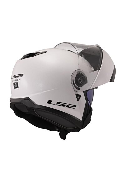 LS2 STROBE 2 BEYAZ Motorcu Kaskı