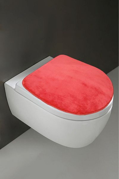 Bonny Home Κόκκινο Ultrasoft Απλό Κάλυμμα Καθίσματος Τουαλέτας