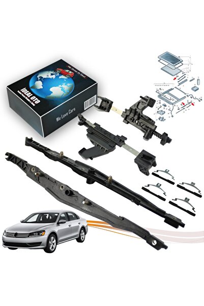 İDEAL OTOMOTİV Volkswagen VW Passat B7 (362, 365) 2010-2024 5M0877481A 4b0877165, 8D5877151A İçin Sunroof Tamir Set