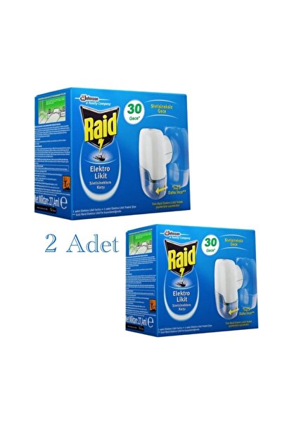 Raid 2 X Sivrisineklere Karşı 30 Gece Ayarlanabilir Elektro Likit Makine (2adet)