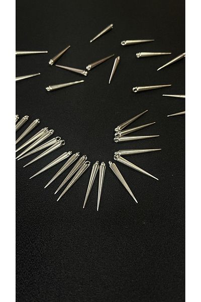 Ozpas 3.5cm Metal Appearance Pendant Needle Accessory - 100pcs