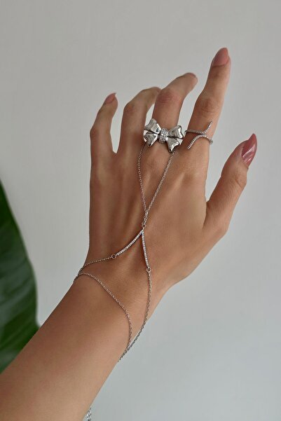 Okko Store Taşlı V Model Parıltılı Şahmeran
