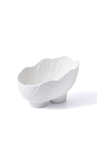 The Mia Κεραμικό Βάζο Licia Λευκό 25x17x19 cm