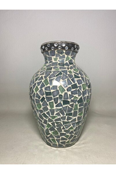 AntikHacı Vintage Çatlatma Cam Vazo