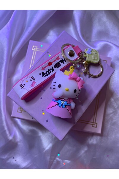 Hello Kitty prenses kıyafetli anahtarlık 1 ADET hediyelik çanta süsü