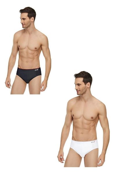 Tutku Elit Elit Elastan Belted Slip 6 Pack 3 Black + 3 White Abani Classic