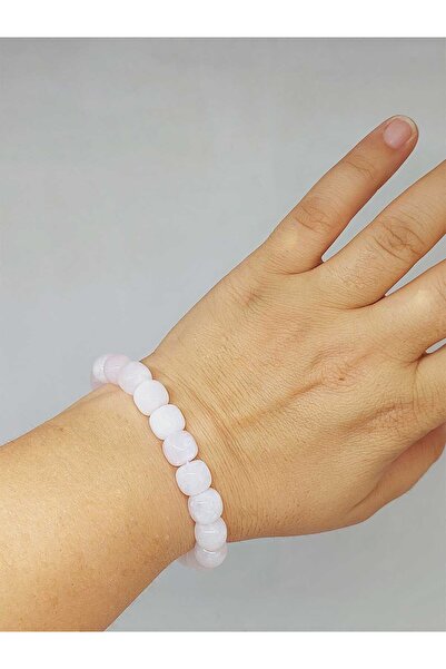 Yasamtohumu 9*10mm narukvica od roze kvarca Sa kamenčićima - Dizajn model (51...