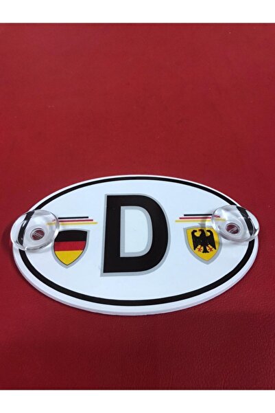 SÜSLEN Almanya D Pleksi Arma - Vantuzlu D Arma - Pleksi D Arma Sticker