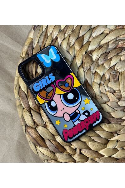 HYPERSOFT iPhone 11 (6.1 Inch) Compatible Casefity Mirrored Case Powerpuff Girls Patterned Premium Cover
