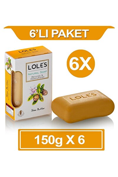 Lole's Lüks Bitkisel Shea Yağı Sabunu 6x150 Gr