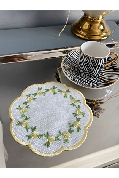 LİNDA MİA منديل كوكتيل منقوش بالزهور مفرد