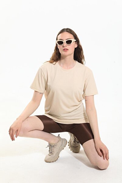 Domoda Stone, Oversize Fit Cotton Short Sleeve Basic Unisex Women's Men's T-Shirt