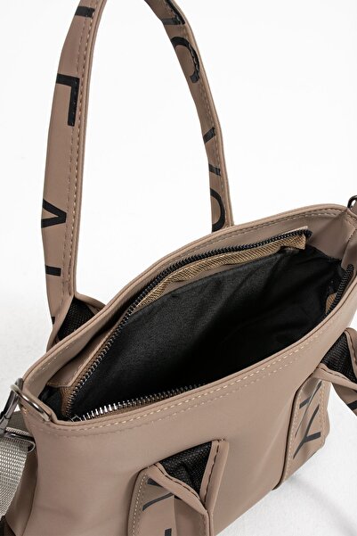 Rosmod Women's Dark Mink Organic Canvas Fabric Crossbody Bag