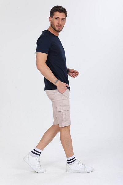 Domoda Μπλε Navy Blue Oversize Fit Βαμβακερό κοντό μανίκι Basic Unisex Dirty Coll T-shirt