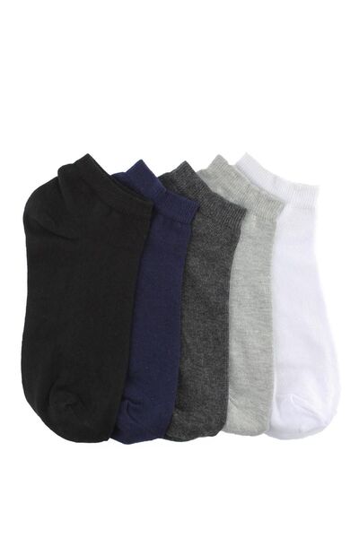 Trick or Treat Πολύχρωμα 5 Πακέτα 80% Cotton Booties Sneakers Ανδρικά Γυναικε...